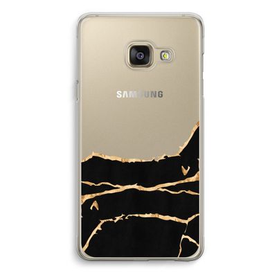 Gouden marmer: Samsung A3 (2017) Transparant Hoesje