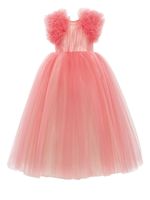 Tulleen robe en tulle Altura à coupe longue - Rose