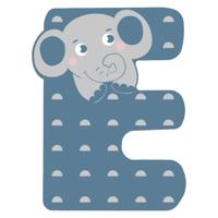 Small Foot - houten dieren kinderletter - e