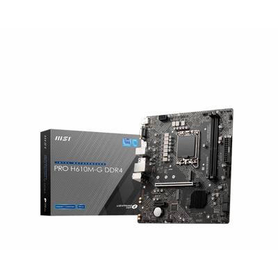 MSI PRO H610M-G DDR4 Moederbord Socket Intel LGA 1700 Vormfactor Micro-ATX Moederbord chipset Intel® H610
