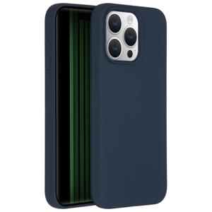 Accezz Liquid Silicone Backcover iPhone 15 Pro Max Telefoonhoesje Blauw