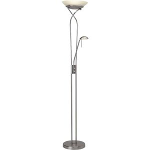 Brilliant Ollie LED-uplight met leeslamp LED 18 W Energielabel: E (A - G) IJzer, Wit