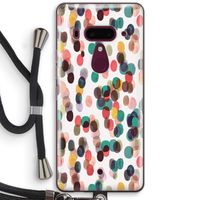 Tropical Dots: HTC U12+ Transparant Hoesje met koord