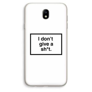 Don't give a shit: Samsung Galaxy J7 (2017) Transparant Hoesje