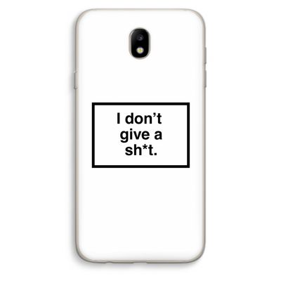 Don't give a shit: Samsung Galaxy J7 (2017) Transparant Hoesje