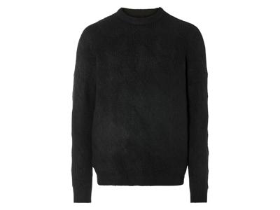 LIVERGY Gebreide heren trui (Zwart, XL)