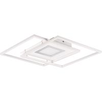 LED Plafondlamp 36W - Dimbaar met Afstandsbediening - Mat Wit Aluminium