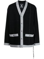 Mastermind World cardigan à logo brodé - Noir