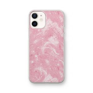 Abstract Painting Pink: iPhone 12 Transparant Hoesje