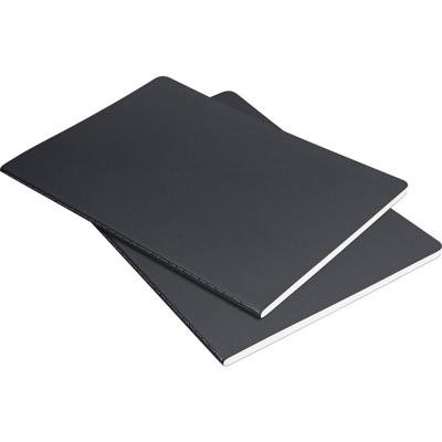 Sigel LS306 Notitieboekje Linescape Softcover 2 stuk(s) DIN A5 Geruit Donkergrijs, Lichtgrijs Aantal paginas: 34