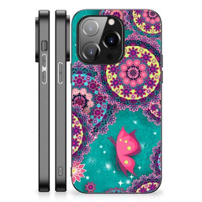 iPhone 14 Pro Leuk Telefoonhoesje Cirkels en Vlinders