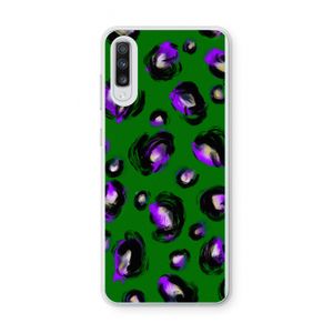 Green Cheetah: Samsung Galaxy A70 Transparant Hoesje