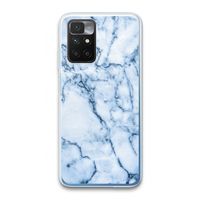 Blauw marmer: Xiaomi Redmi 10 Transparant Hoesje