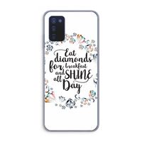 Diamonds: Samsung Galaxy A03s Transparant Hoesje Diamonds: Samsung Galaxy A03s Transparant Hoesje