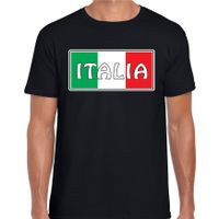 Italie / Italia landen t-shirt zwart heren 2XL  - - thumbnail