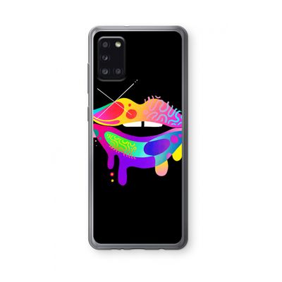 Lip Palette: Samsung Galaxy A31 Transparant Hoesje
