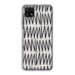 Marrakech Zigzag: Samsung Galaxy A22 5G Transparant Hoesje