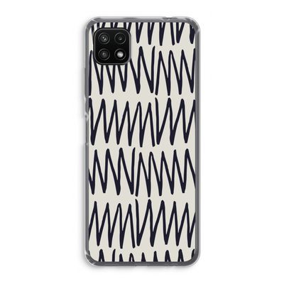 Marrakech Zigzag: Samsung Galaxy A22 5G Transparant Hoesje