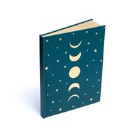 Notitieboek Maanfasen & Sterren Blauw (15 x 21 cm) - thumbnail