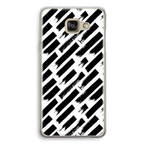 Zwarte vegen: Samsung Galaxy A5 (2016) Transparant Hoesje