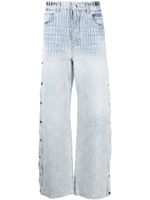 AMIRI jean Jacquard Snap-Off - Bleu