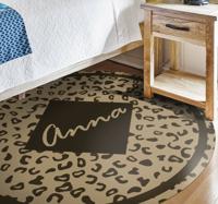 Vinyl vloerkleed met dierenprint Luipaardvel
