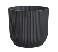 Vibes fold rond mini 9 cm antraciet bloempot elho - Elho