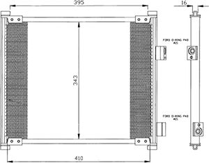 Condensor, airconditioning 35357