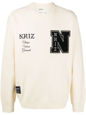 izzue sweat à détail de patch - Tons neutres