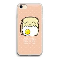 Sleep All Day: iPhone 7 Transparant Hoesje