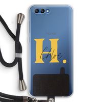 Amber Script: Honor 10 Transparant Hoesje met koord