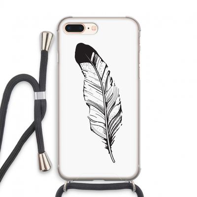 Pluim: iPhone 7 PLUS Transparant Hoesje met koord