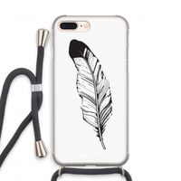 Pluim: iPhone 7 PLUS Transparant Hoesje met koord
