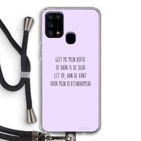 Ochtendhumeur: Samsung Galaxy M31 Transparant Hoesje met koord