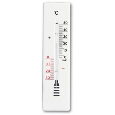TFA Thermometer metaal wit 22cm