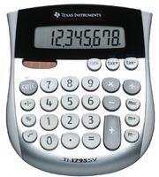 Texas Instruments TI-1795 SV calculator Desktop Basisrekenmachine Zwart, Zilver, Wit - thumbnail