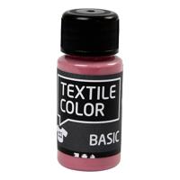 Creativ Company Textile color semi-dekkende textielverf - donkerroze, 50ml