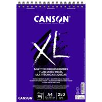 Mixed mediapapier canson xl 250gr a4 extra wit | 5 stuks