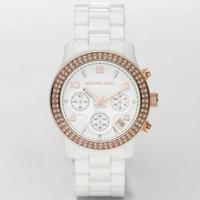Michael Kors wit keramiek witte wijzerplaat dameshorloge MK5269