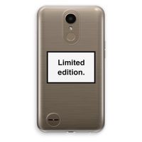 Limited edition: LG K10 (2017) Transparant Hoesje