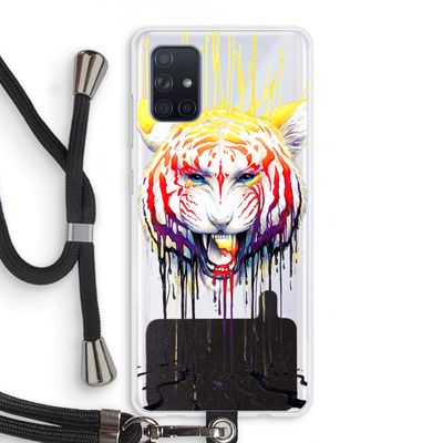 Fading: Samsung Galaxy A71 Transparant Hoesje met koord