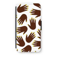 Hands dark: iPhone SE 2020 Flip Hoesje
