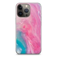 Roze explosie: iPhone 13 Pro Transparant Hoesje