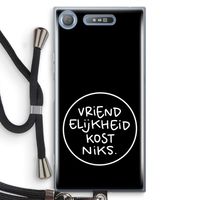 Vriendelijkheid: Sony Xperia XZ1 Transparant Hoesje met koord