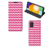 Samsung Galaxy A03s | Hoesje met Magneet | Waves Pink
