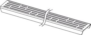 Tecedrainline Designrooster Basic, Voor Douchegoot, Geborsteld Rvs, Recht