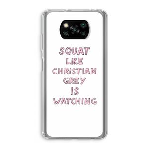 Christian Grey: Xiaomi Poco X3 Pro Transparant Hoesje
