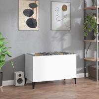 Platenkast 74,5x38x48 cm bewerkt hout hoogglans wit Platenkast 74,5x38x48 cm bewerkt hout hoogglans wit