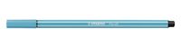 STABILO Pen 68, premium viltstift, licht blauw, per stuk