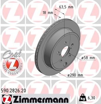 Remschijf Coat Z 590282620